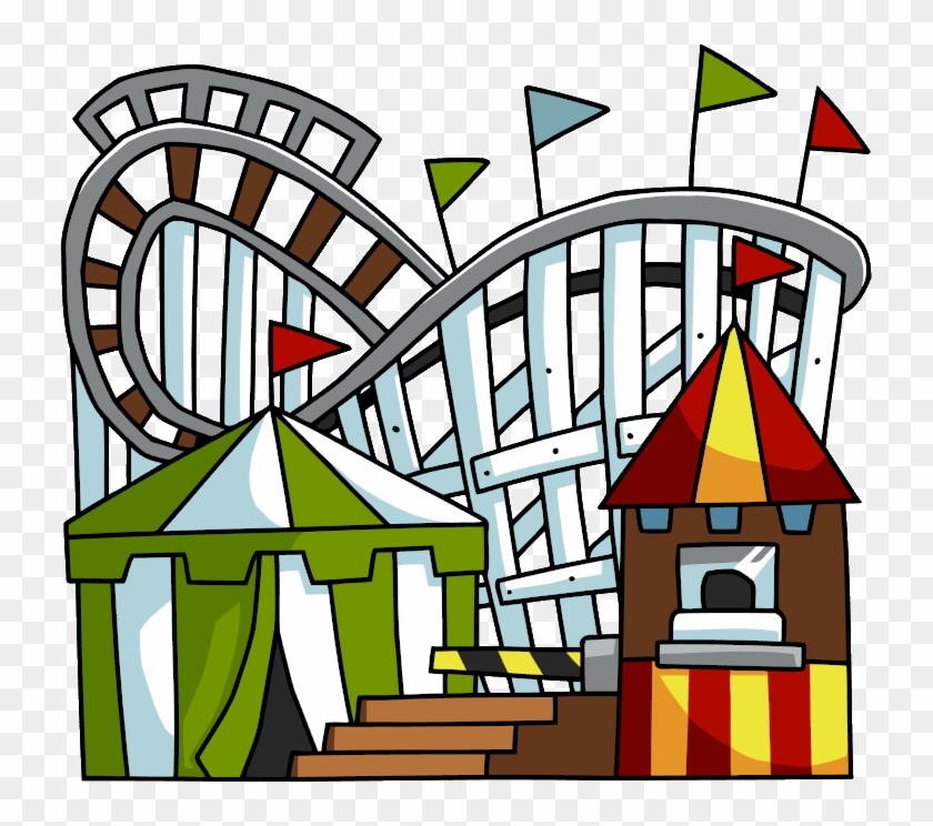 Roller Coaster Rollercoaster Clip Art Hostted - Amusement Park Clip Art #37981