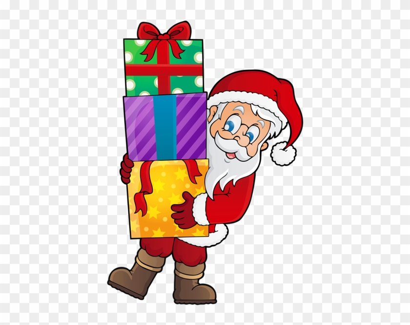 Transparent Santa With Presents Png Clipart - Christmas Day #38041