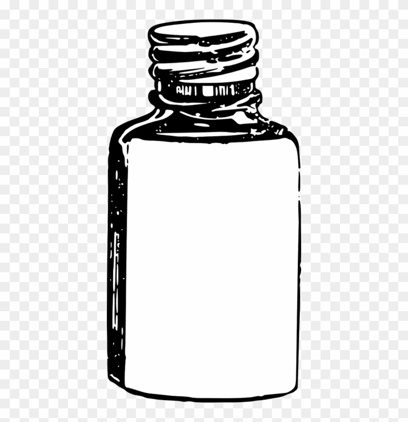 Vintage Toiletries Perfume Bottle Vector Free Png Image - Old Medicine Bottle Clipart #38067