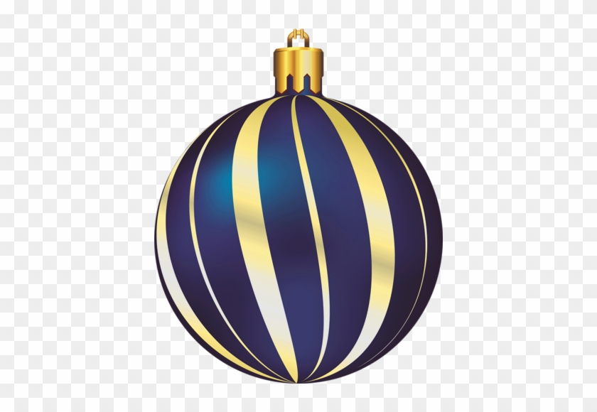 Gold Clipart Holiday Ornament - Blue And Gold Christmas Ornament #38076