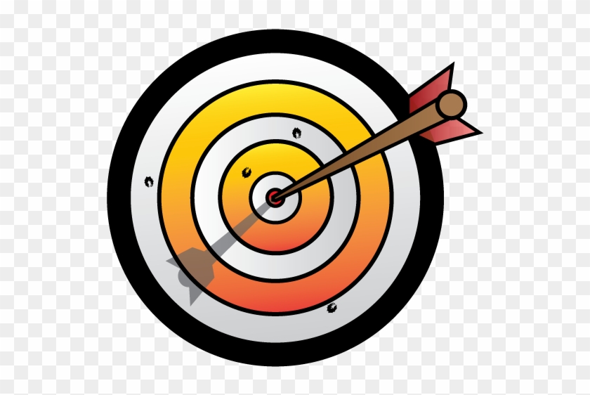 Arrow And Target By Cliffengland On Clipart Library - Arrow In Target Clipart #38121