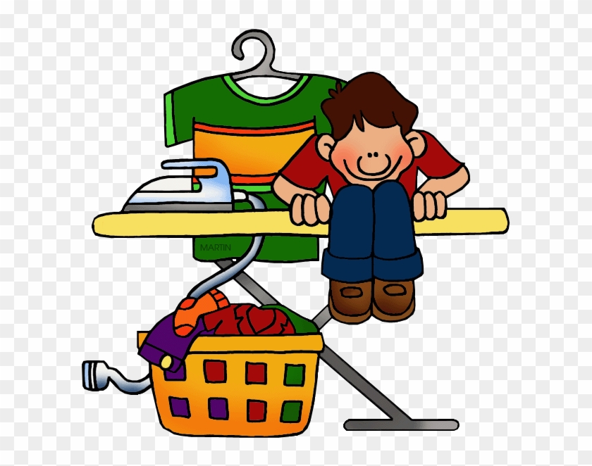 Ironing - Phillip Martin Clipart Chores #38224