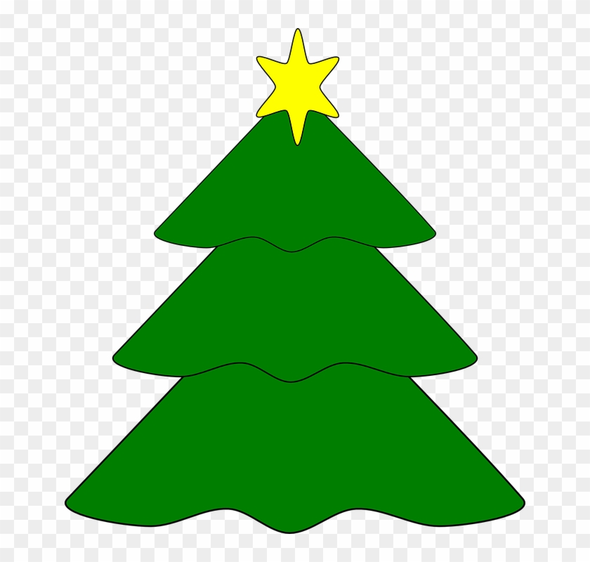 Clipart Christmas Tree Star - Arbol De Navidad Con Estrella #38277