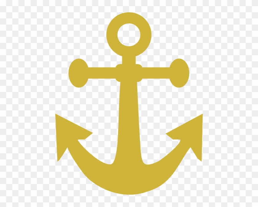 Gold Anchor Clipart Clip Art At Clker - Anchor Clip Art Gold #38405