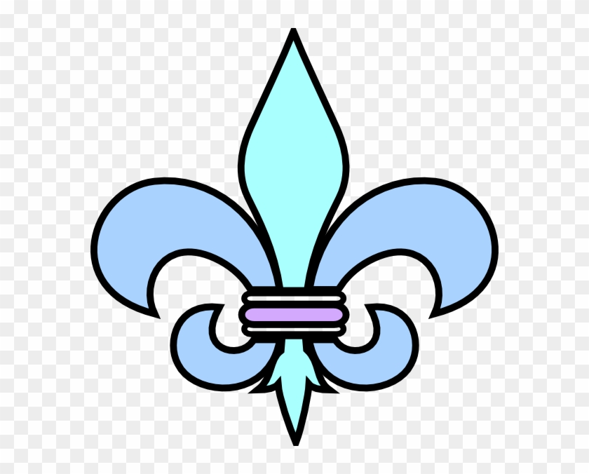 Fleur De Lis Court Teal Clip Art - Fleur De Lis Louisville #38586