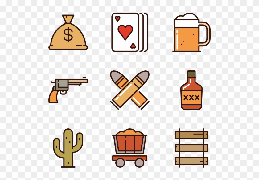 Wild West - Hand Drawn Icon Vector Png #38592