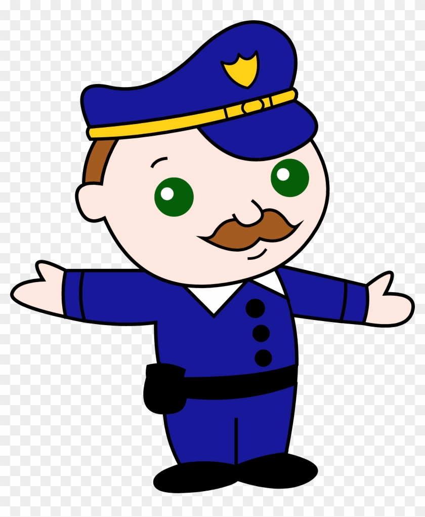 Police Badge Clip Art Clipart Panda - Policeman Cartoon Jpg #38608