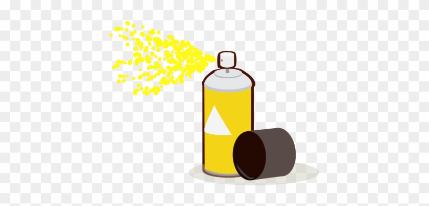 Paint Can Spray Yellow - Spray Paint Can Clip Art #38605