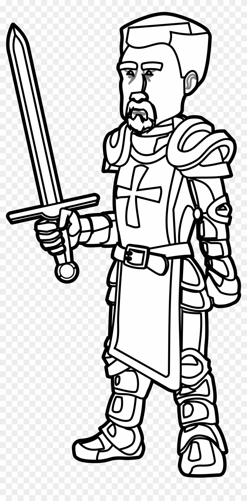 Knight Clipart - Knight Black And White Clip Art #38652