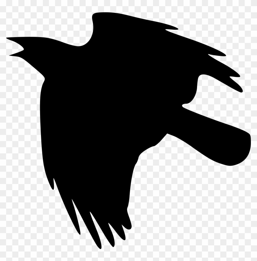 Crow Clipart Medieval - Cartoon Crow Flying #38727