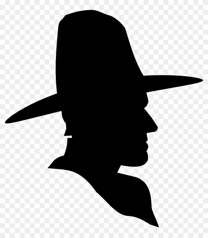 Cowboy Profile Silhouette - Silhouette Cowboy #38749