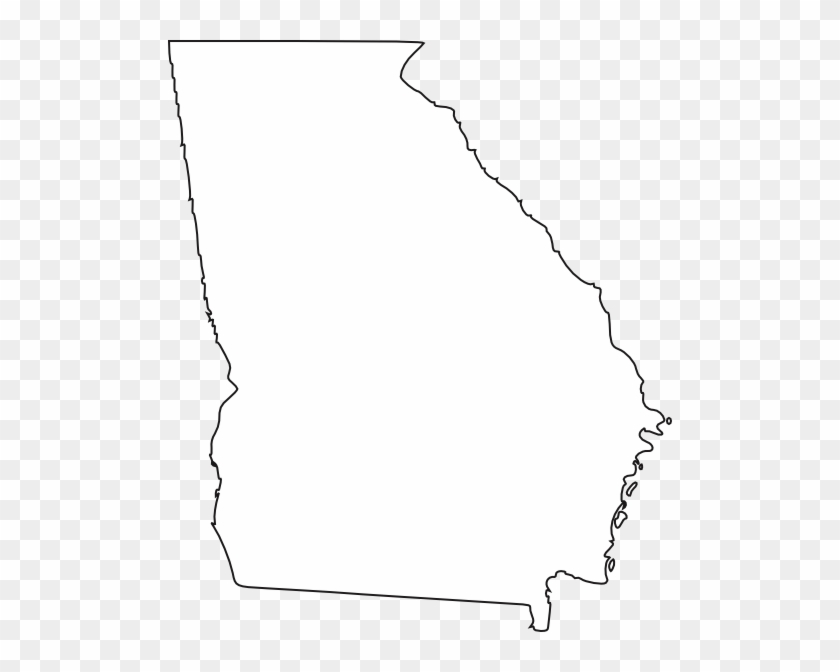 Georgia White Clip Art At Clker Com Vector Clip Art - Map Of Georgia Counties #38871