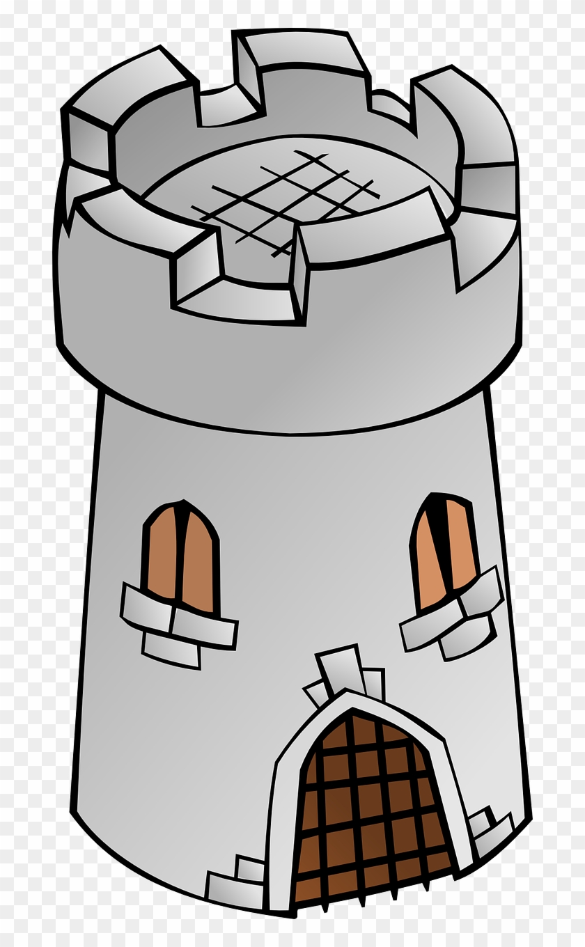 Castle Clipart Medieval Tower - Tower Clip Art #38896