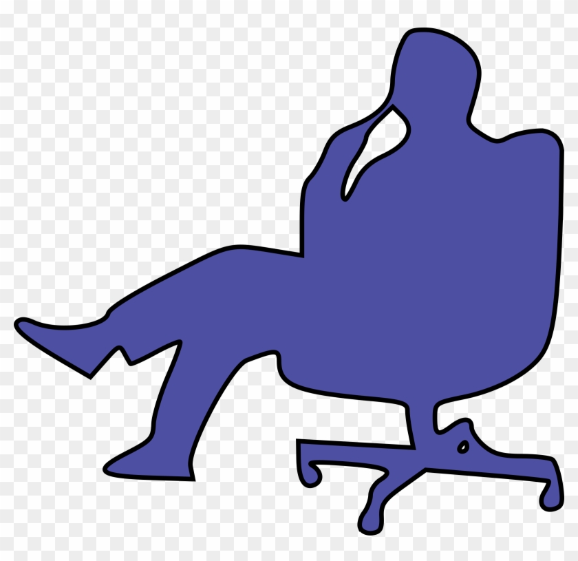 Impressive Thinking Person Clipart Man In Chair Big - Thinking Clip Art #38900