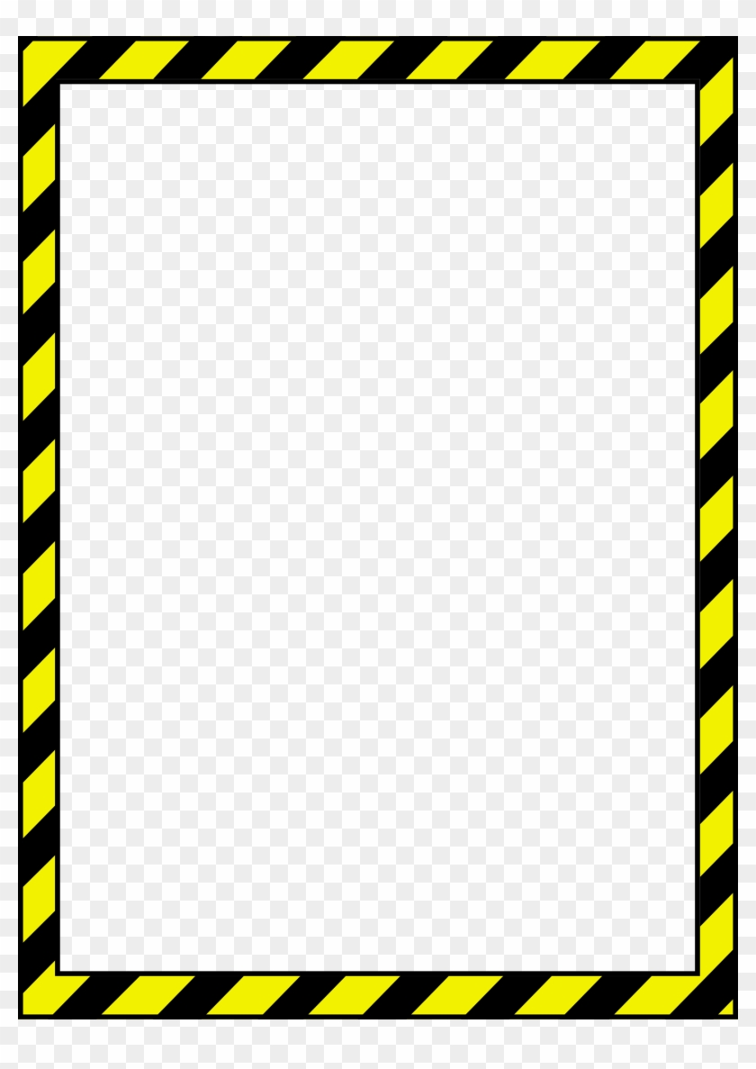 Caution Tape Border Clipart - Caution Border #38915