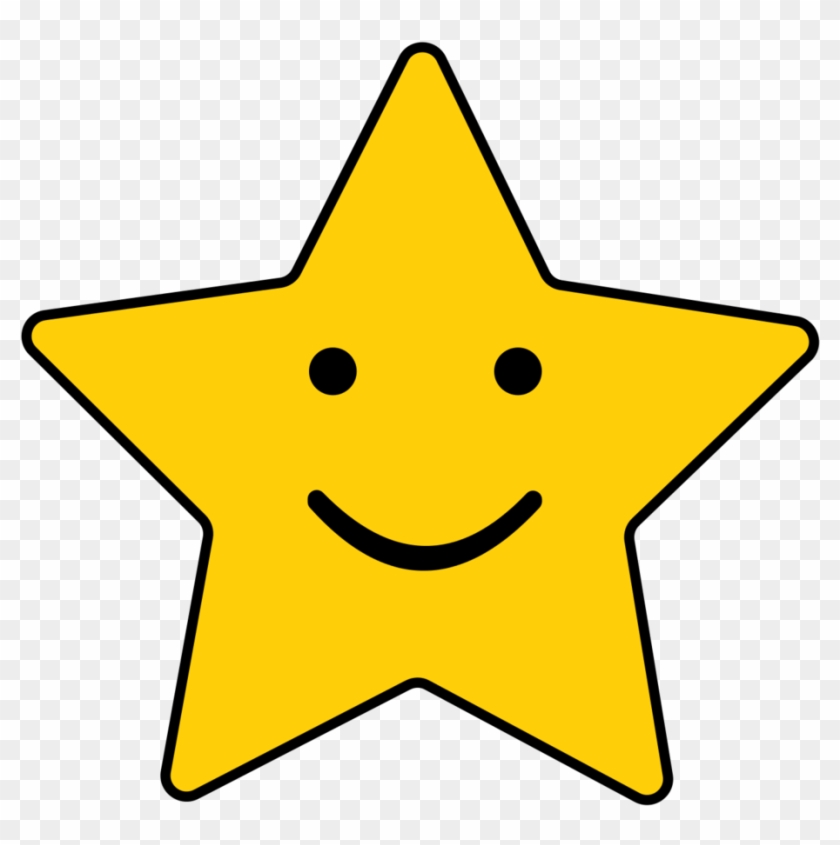 Cute Star Clipart - Smile Star #38949