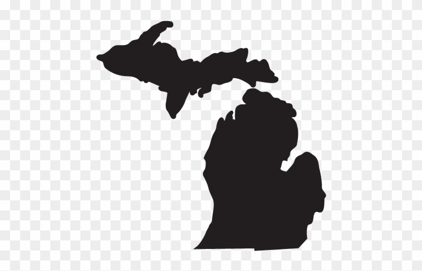America Clip Art - Michigan State Outline #39132