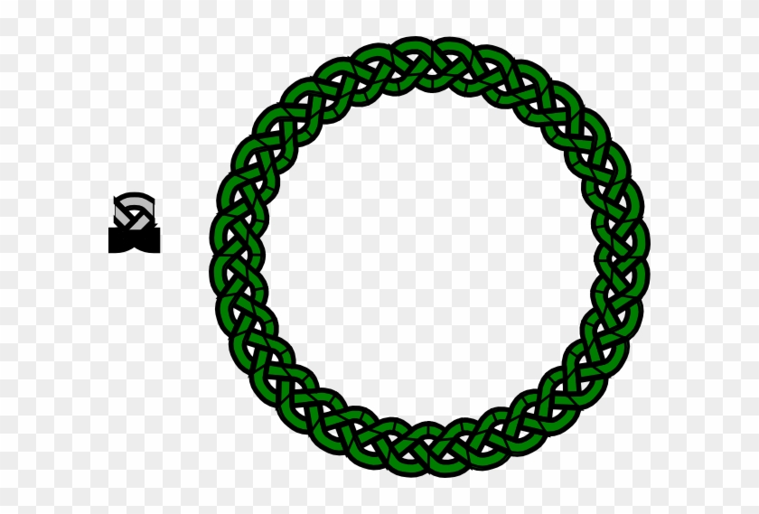 Green Celtic Knot Clip Art - Green Celtic Knot Circle #39192