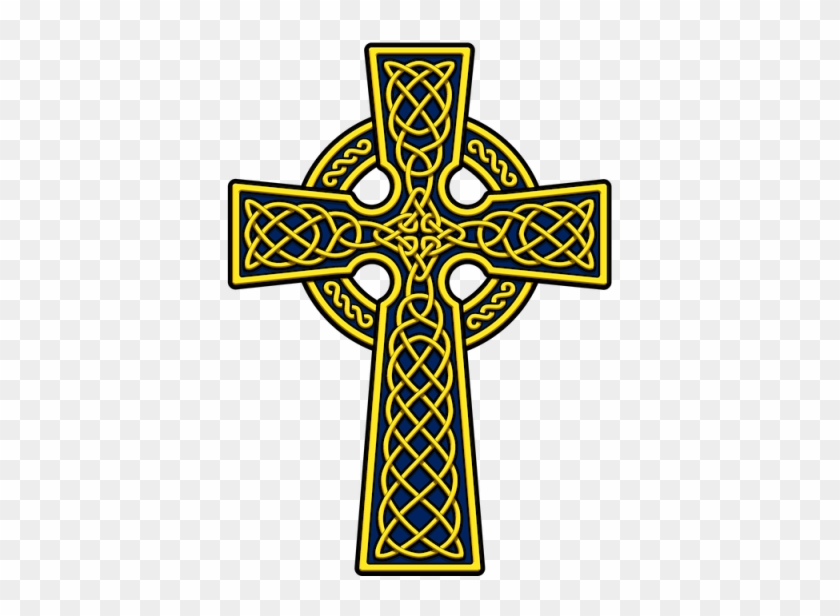Celtic Cross Clipart Yellow Png Png Images - Celtic Cross Clip Art #39211