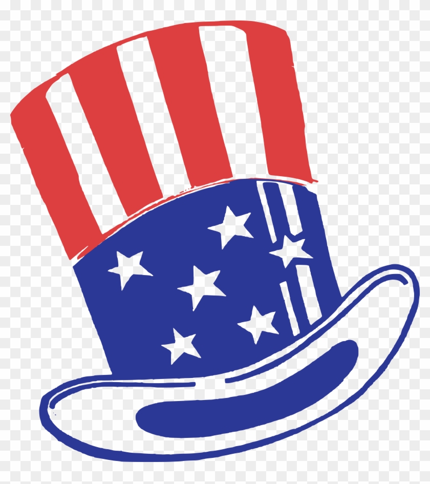 Free Clipart Of An American Top Hat - Uncle Sam Hat Png #39217