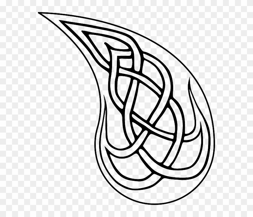 Celtic Knot Clipart Drawing - Celtic Knot Flame #39295