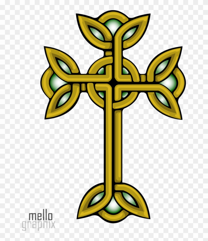 Gold Celtic Cross Png Png Images - Golden Celtic Symbols Png #39330