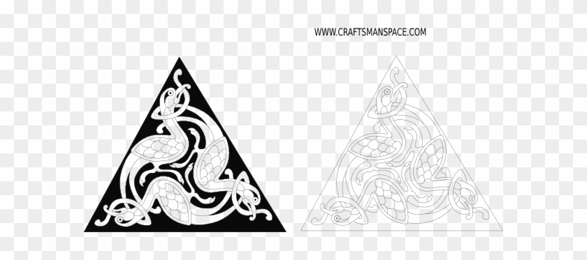 Celtic Triangle Graphic Clip Art - Celtic Patterns #39349