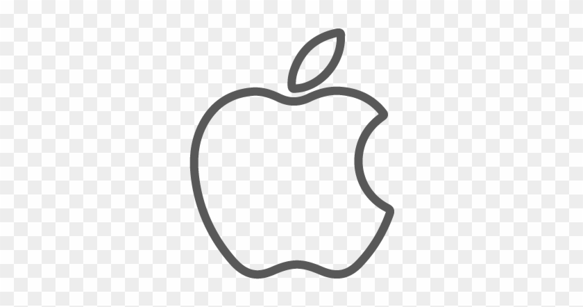 Apple Logo Outline Free Download Clip Art On Clipart - Technology