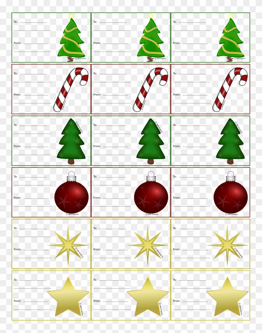 Christmas Labels - Christmas Tags Clip Art #39462