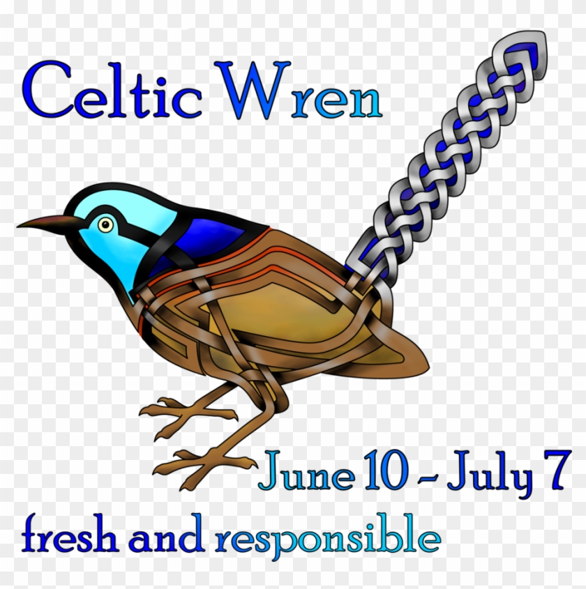 Celtic Clipart Astrology - Celtic Wren Shower Curtain #39501