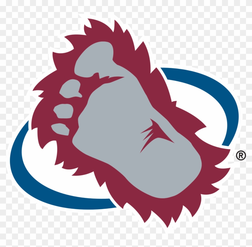Feet Clipart Yeti - Colorado Avalanche Bigfoot Logo #39519