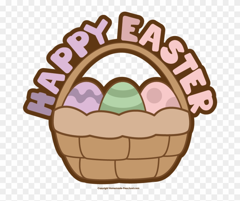 Click To Save Image - Clip Art Easter Basket #39689