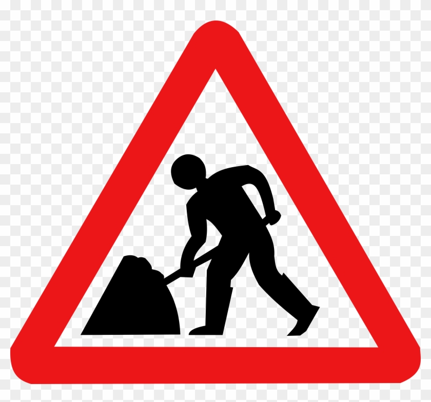 Roadwork Sign - Falling Rocks Sign Png #39700