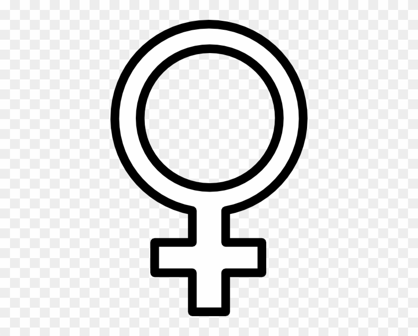 Free Vector Female Symbol Clip Art - Female Symbol Outline #39795