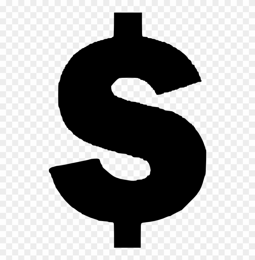 Clipart - Money - Black Dollar Sign Png #39802