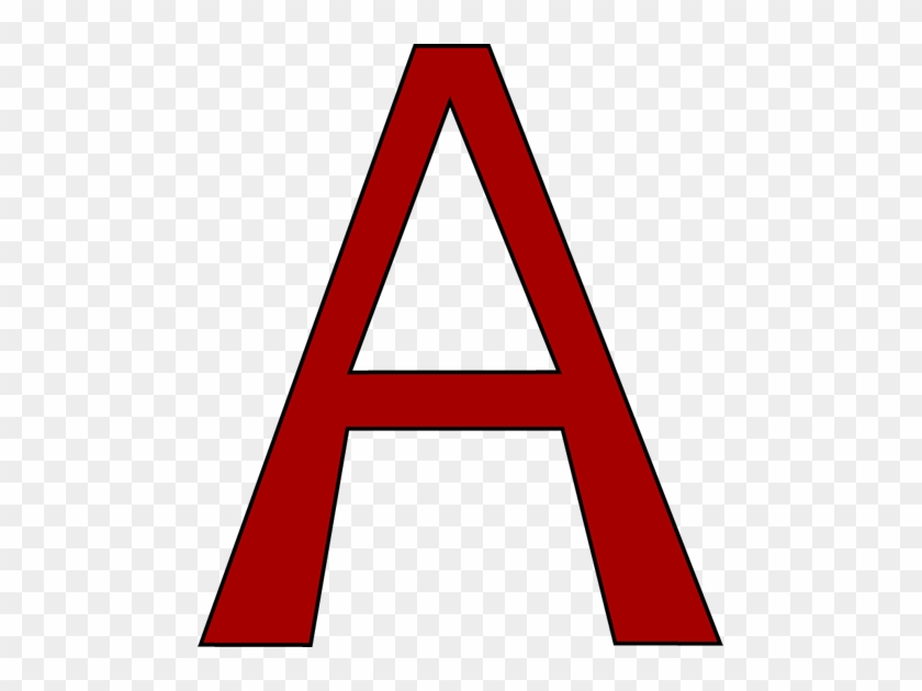 Red Letter A Clip Art Image Large Red Capital Letter - Letter A Clip Cart #39920