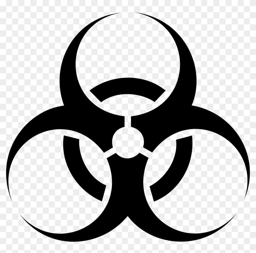 Clipart - Biohazard Symbol - Clipart Best - Clipart - Biohazard Black And White #39931