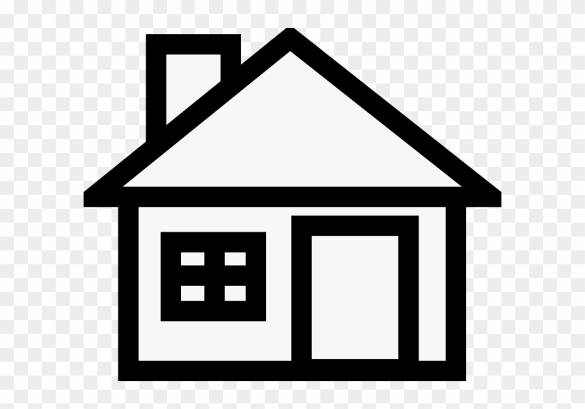 House Clip Art At Clker - Houses Clipart Balck And White #40080
