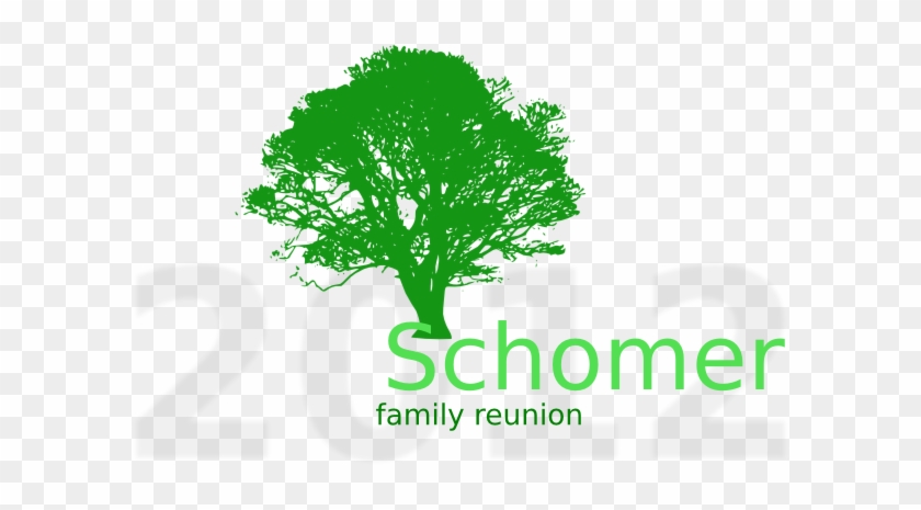 Family - Reunion - Tree - Clip - Art - Oak Tree Silhouette #40194