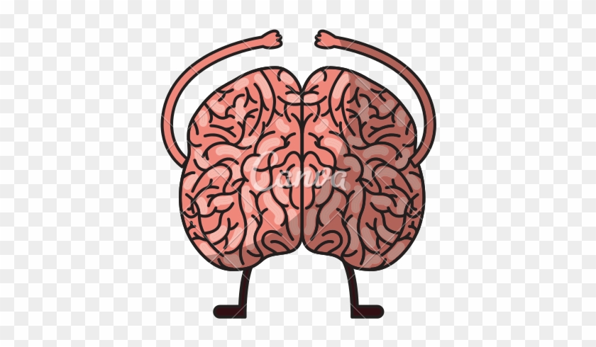 Brain Kawaii Character - Human Brain #40201