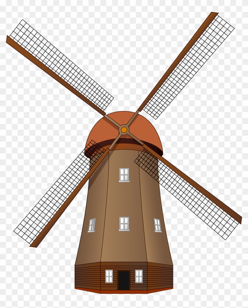 Windmill Large Png Clip Art - Clip Art #40300
