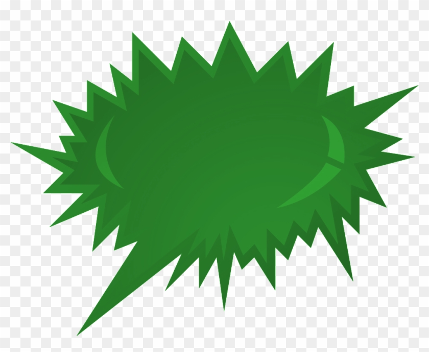 Green Explosion - Clip Art #40400