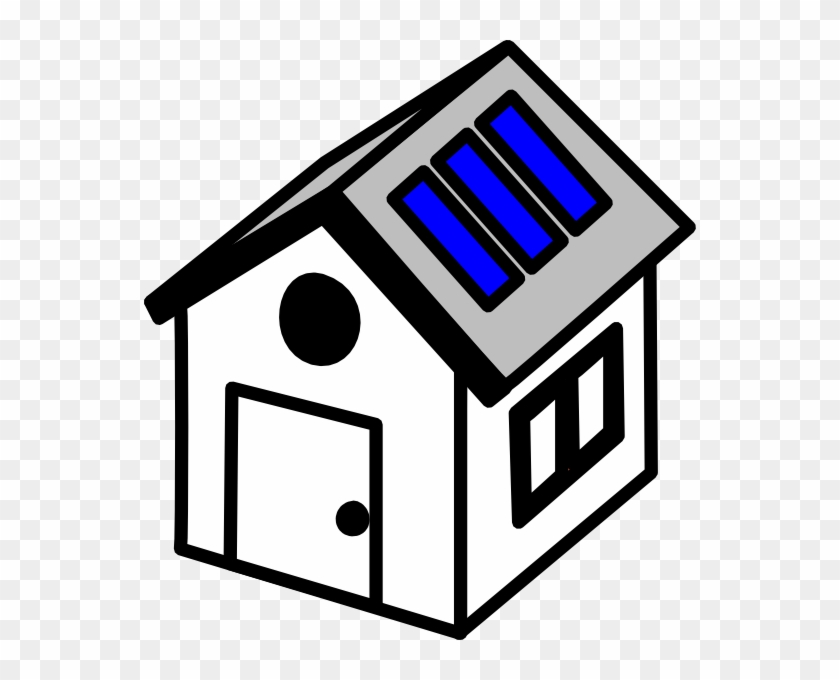 Solar Panel House Clipart Png #40414