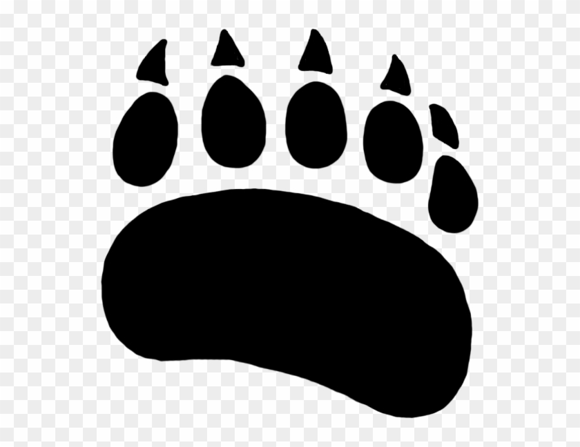 Bear Paw Paw Prints Clipart Wikiclipart Grizzly Paw - Polar Bear Paw Print #40493