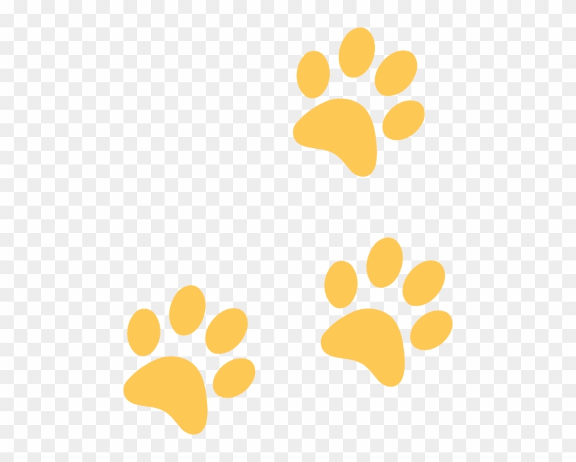 Leopard Paw Print Clip Art - Black And Gold Paw Print #40522