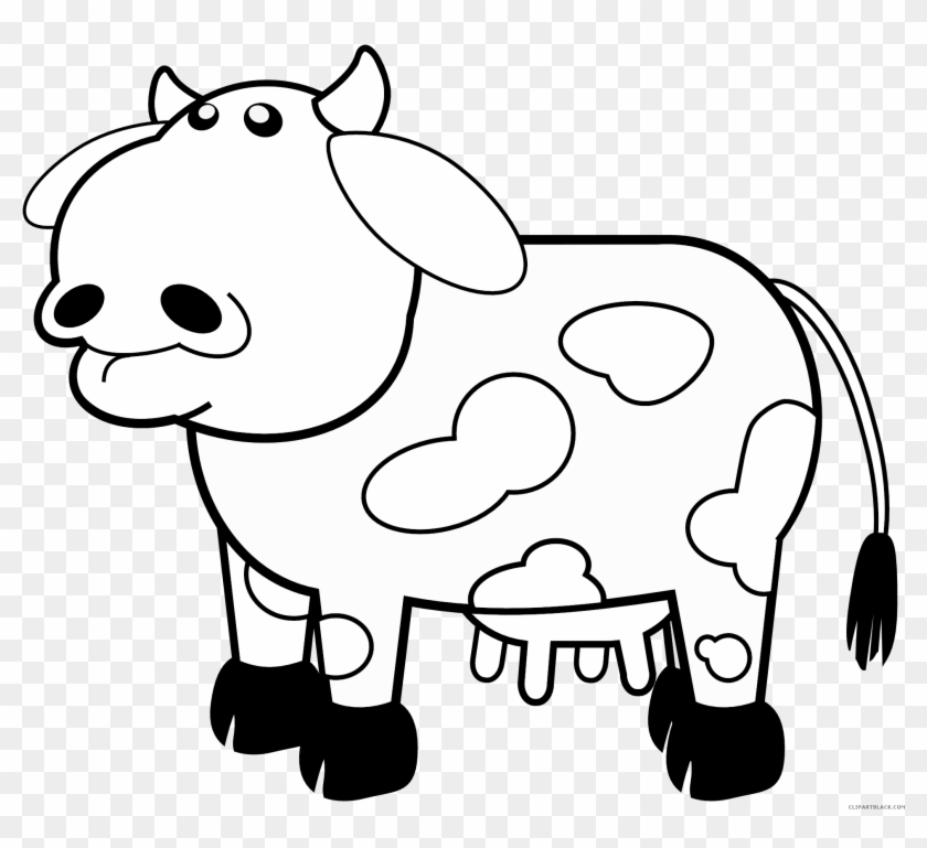 Clipart Info - Outline Of A Cow #40546