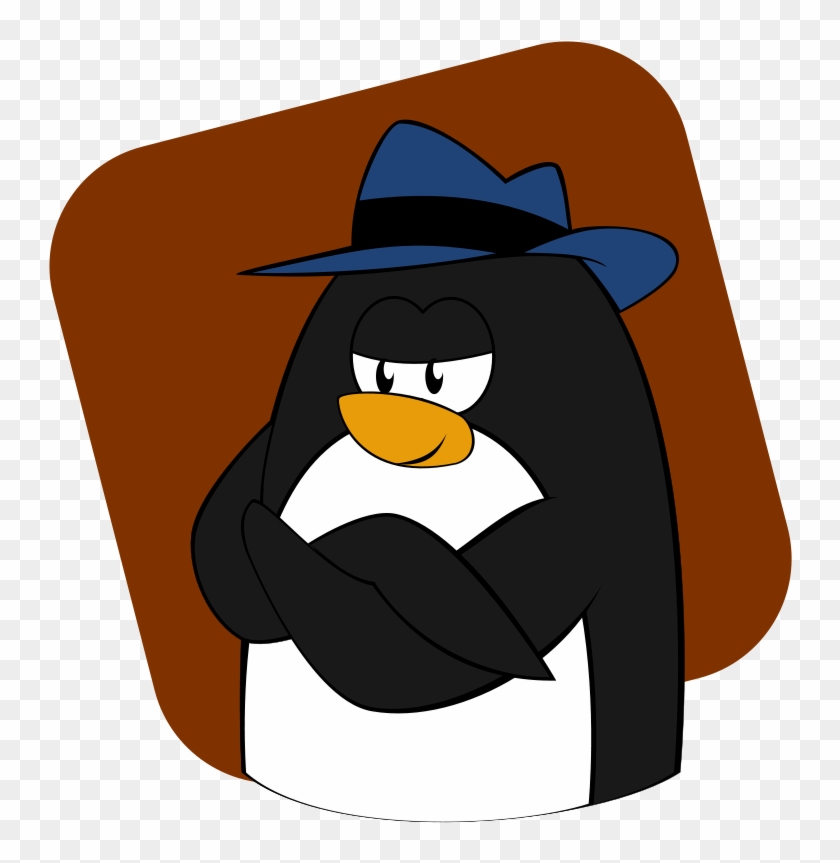 Animal Clip Art Download - Penguin With A Fedora #40578