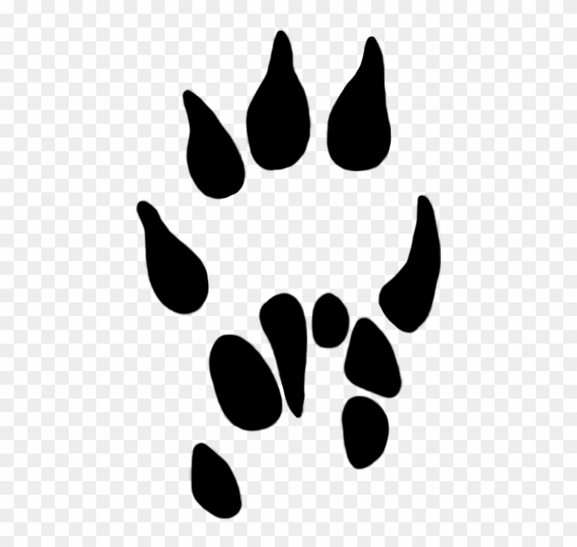 Dog Paw Print Paw Prints Clipart - Mole Paw Print Clipart #40603