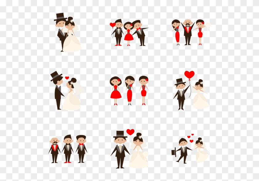 Wedding People Collection - Wedding Marriage Best Wishes Party Custom Car Magnet #40617