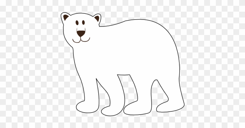 Polar Bear Clip Art Black And White Free Clipart - Polar Bear Clip Art #40708
